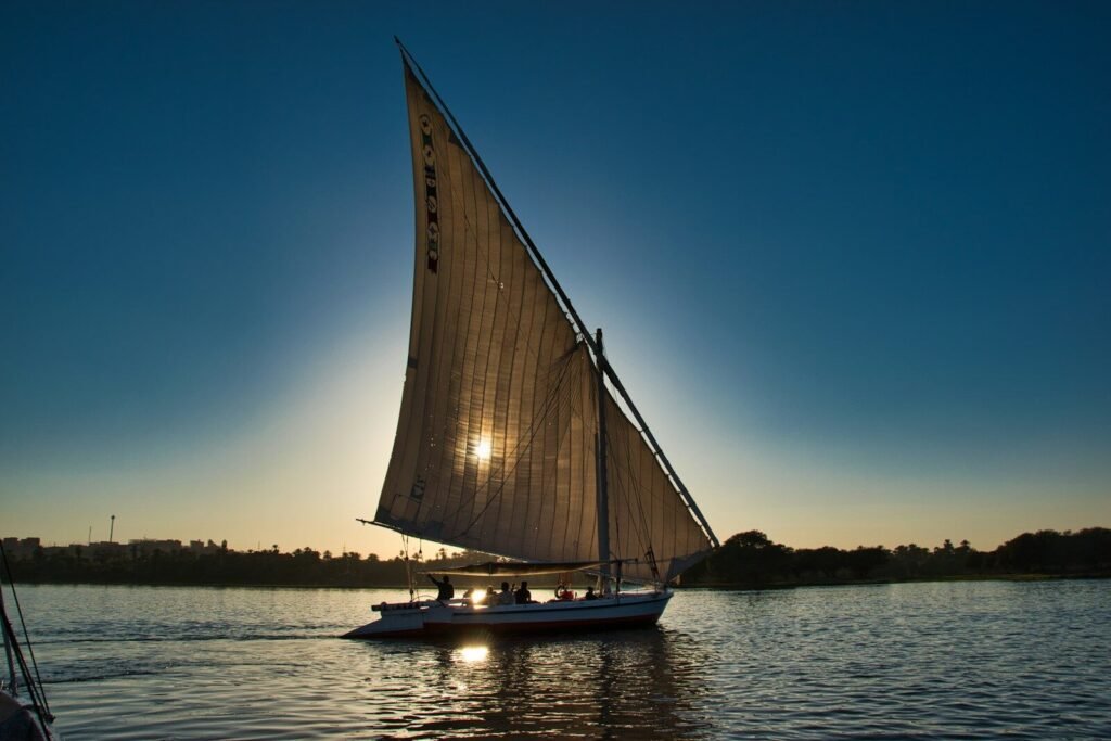A private felucca on the Nile — the Cairo finale of a two-country luxury itinerary